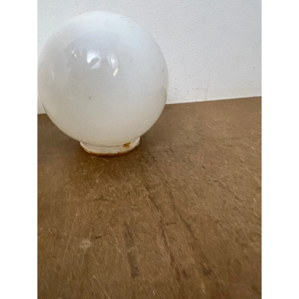 Vintage White Milk Glass Globe Lamp Shades 6
